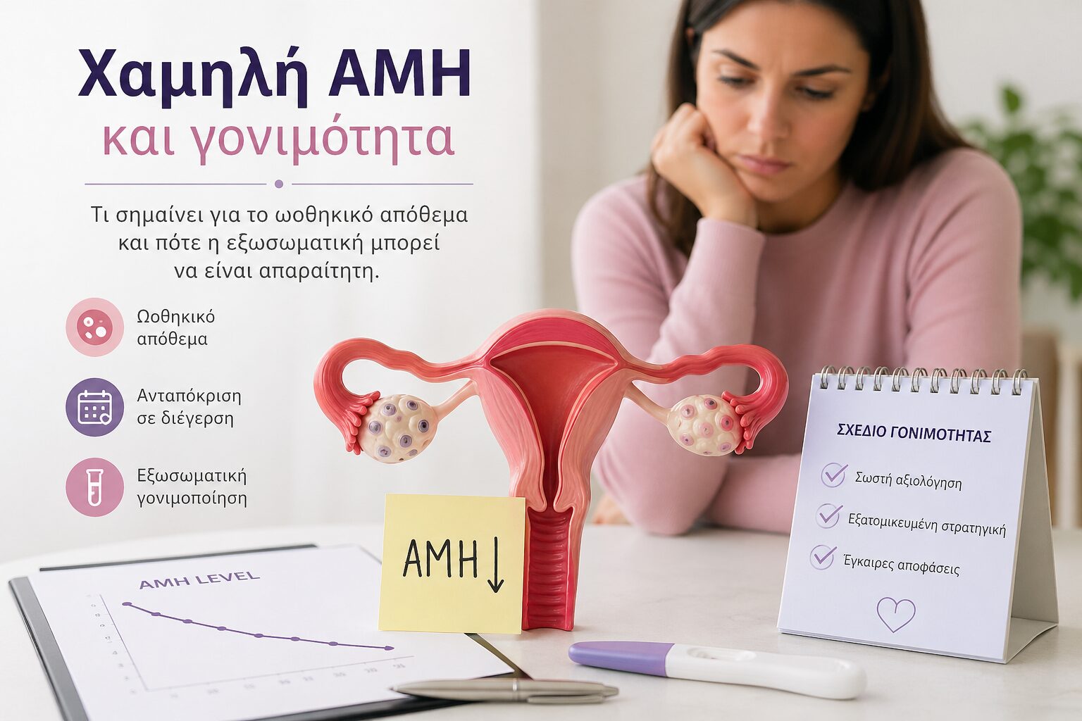 Χαμηλή AMH, ωοθηκικό απόθεμα και εξωσωματική γονιμοποίηση