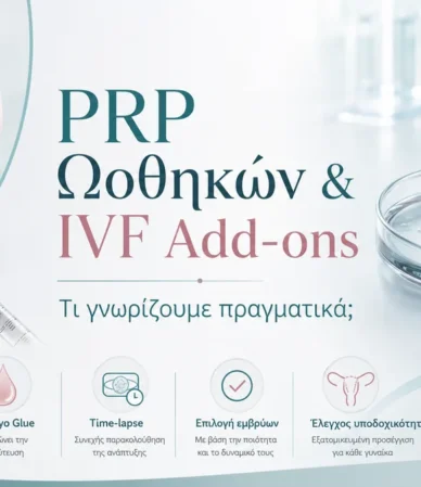 PRP ωοθηκών και IVF add-ons στην εξωσωματική γονιμοποίηση